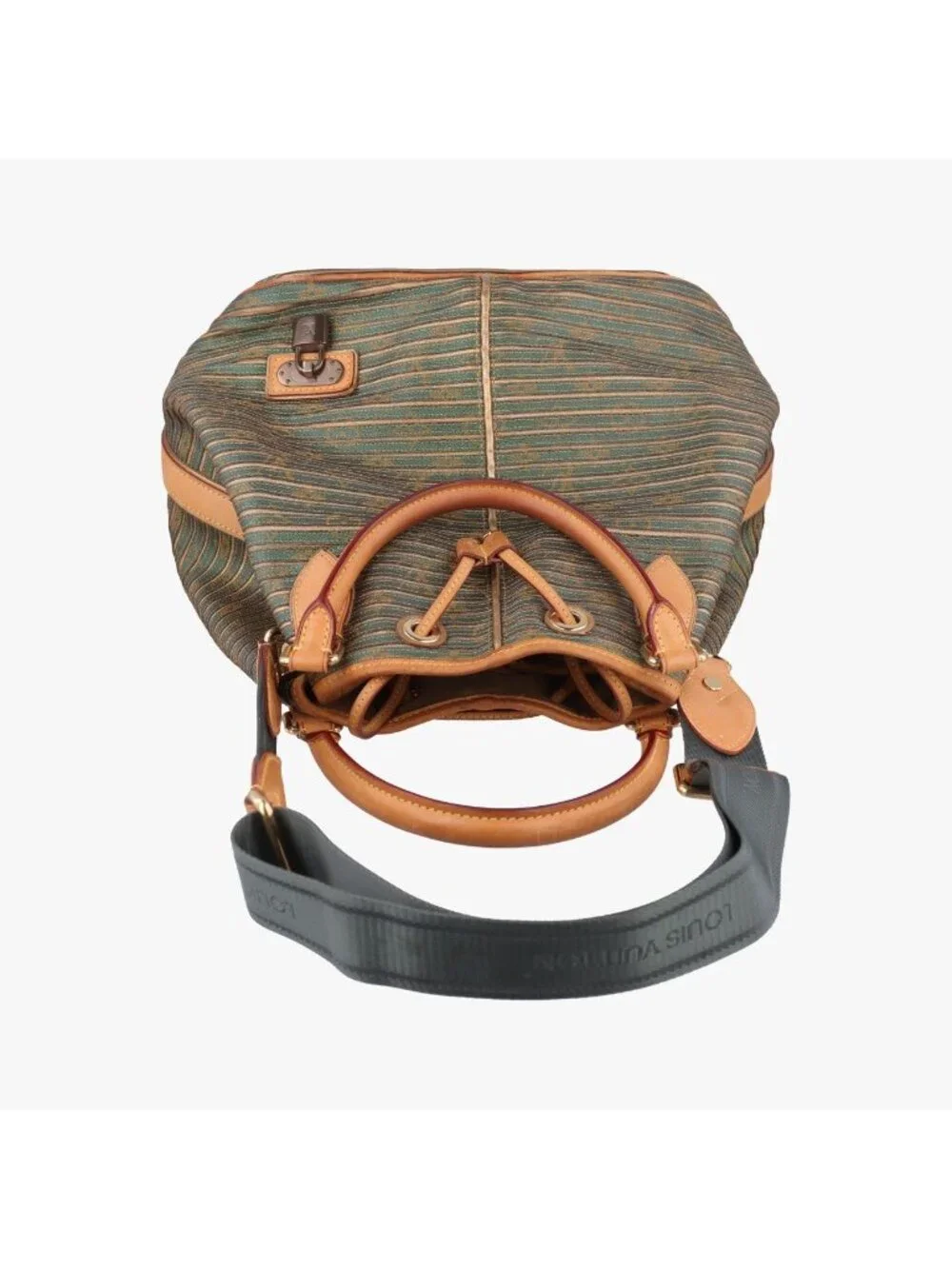 Louis Vuitton Neo Khaki Green Monogram Eden Calf Leather Shoulder